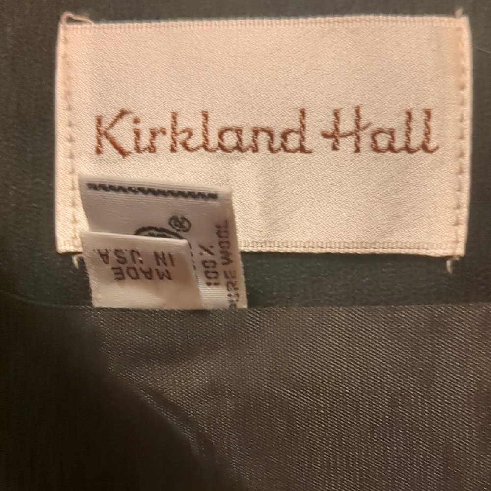 Kirkland Hall Blazer Wool Black Vintage 10